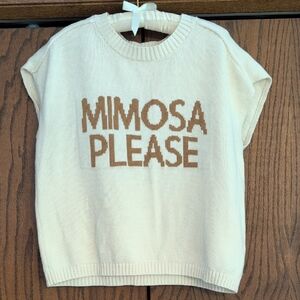 Blu Pepper Ivory Knit Top